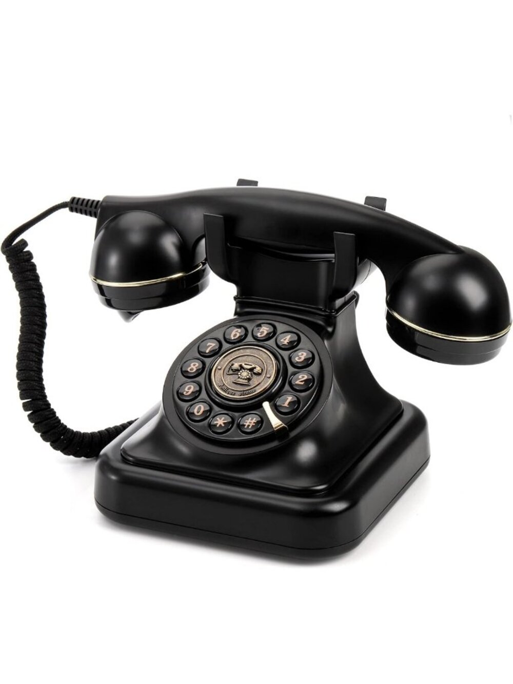 Vintage Retro Corded Desk Phone | Classic Landline Telephone with Redial
